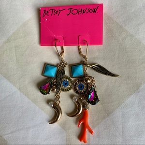 Betsey Johnson charm earrings